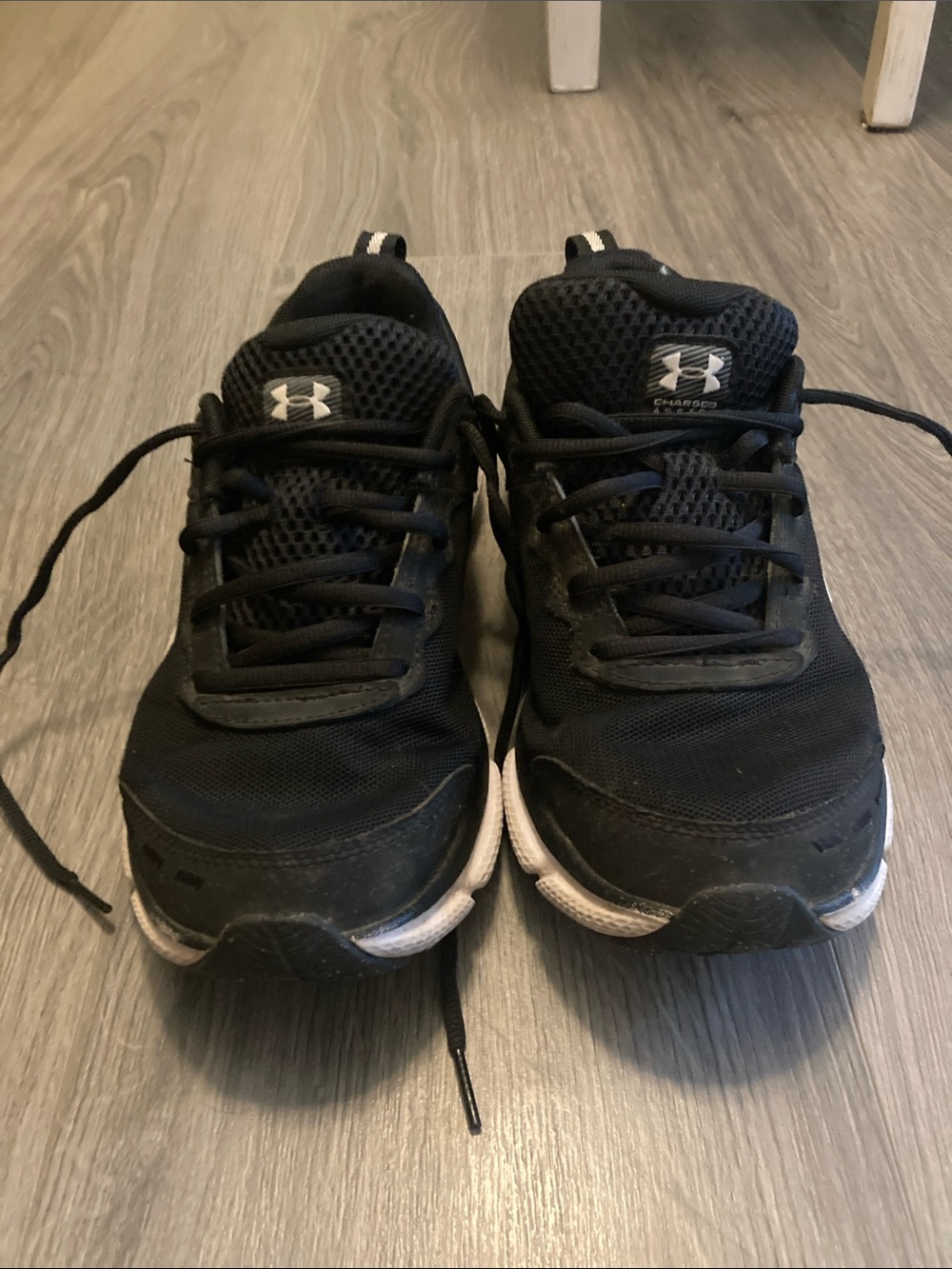 Under Armour Women’s Black and White Athletic Sneakers